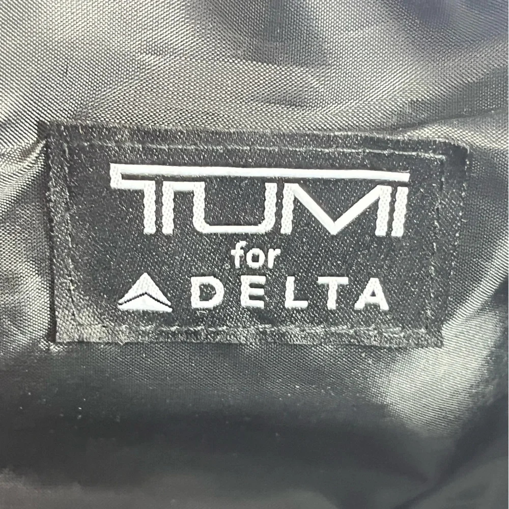 TUMI Toiletry Case Mini Gray/Black by TUMI for Delta